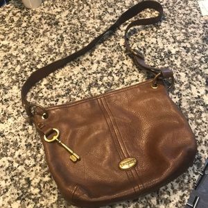 Leather cross body Fossil purse